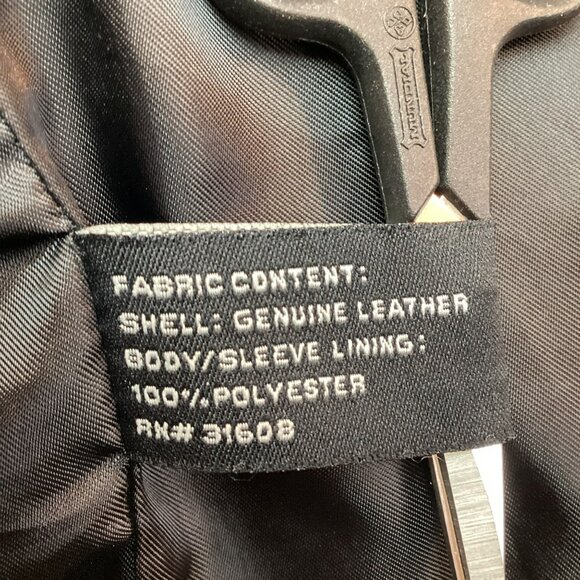 Jos. A. Bank Executive Collection Mens Large Leather Dress Jacket Black - Picture 9 of 10